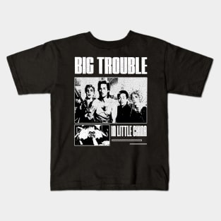 big trouble black and white dramatic edition Kids T-Shirt